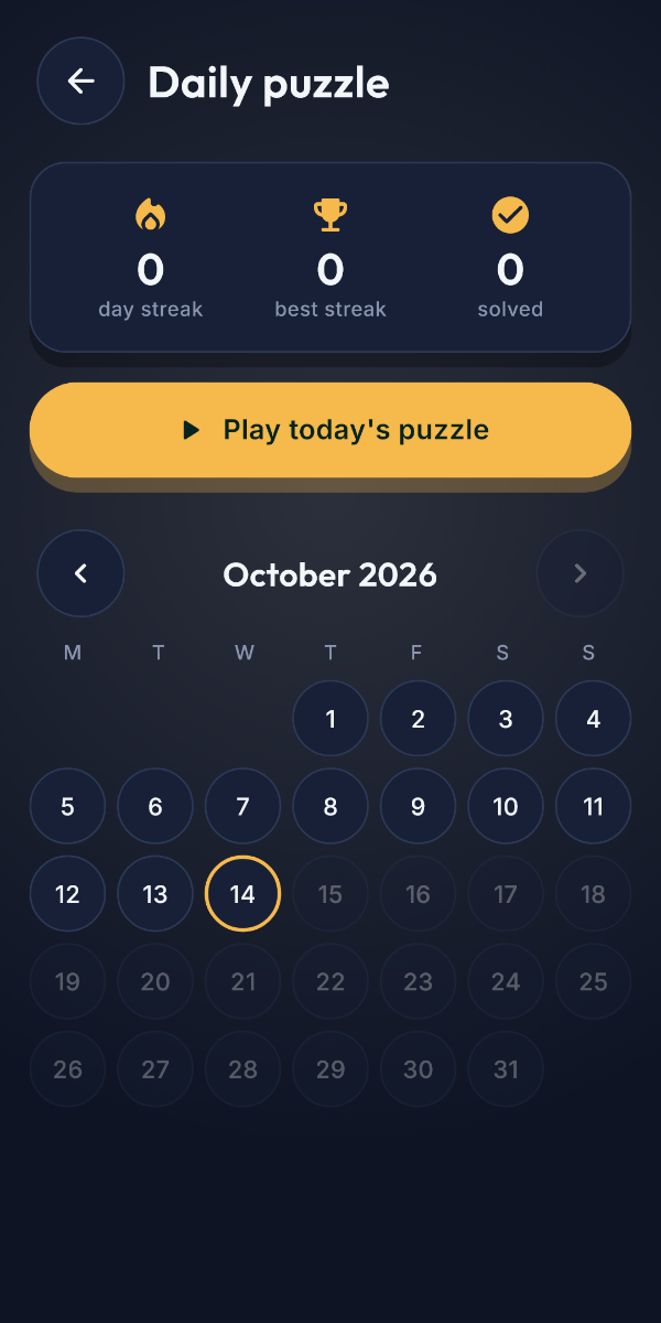 Daily puzzle
